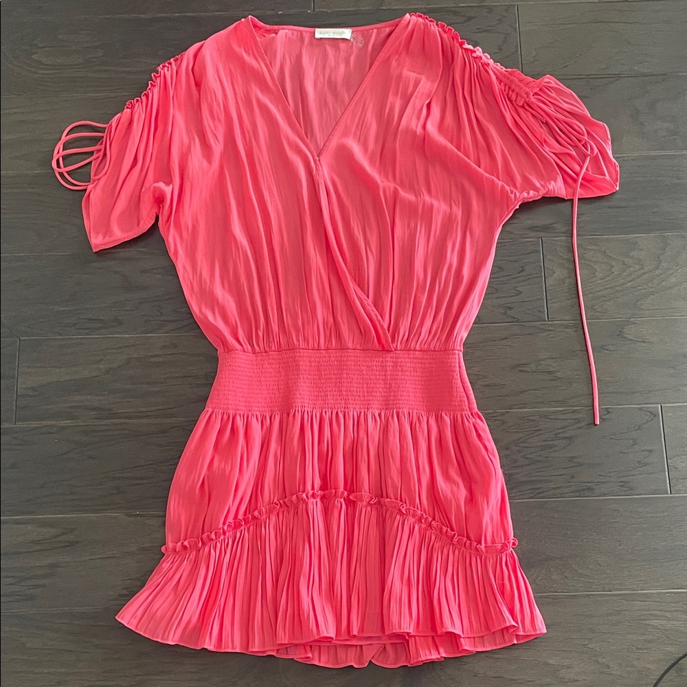 Ramy Brook Vibrant Pink Ruched Blouse
